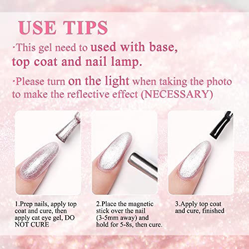 Detalle de MIZHSE Cat Eye UV Gel 10 ml Nagellack đ
