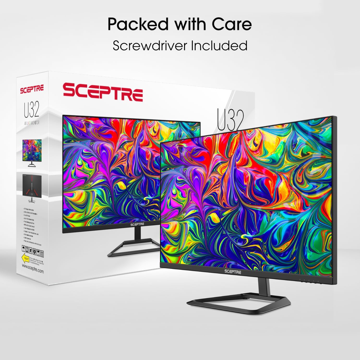 Thumbnail 3 de Sceptre 32-inch 4K UHD Monitor (U325W-UPT Series) with DisplayPort x2, HDMI x2, and Built-In Speakers