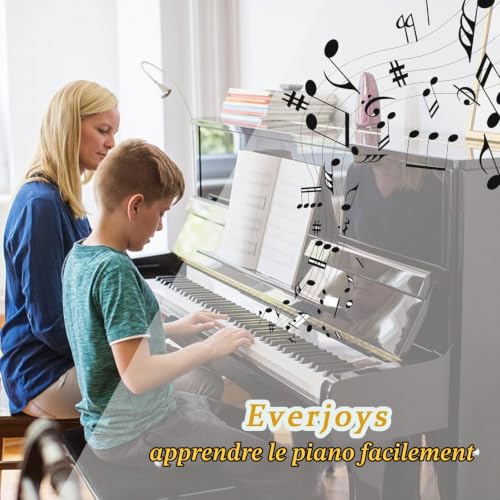 Thumbnail 6 de Everjoys guide de notes de piano en silicone, amovible, 88/61/54/49/37 touches