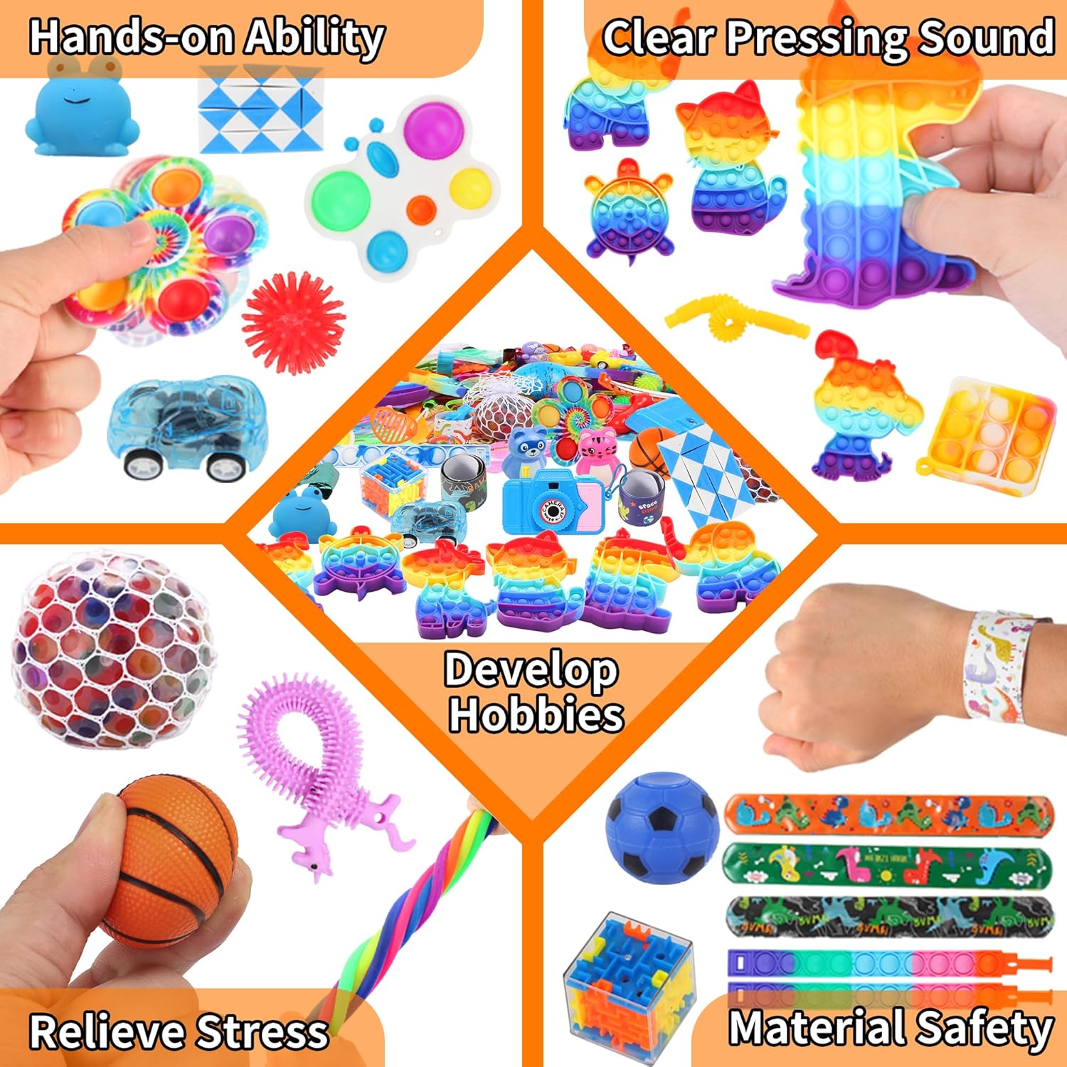 Thumbnail 3 de BILLFULL 1000 Pcs Fidget Toys Set