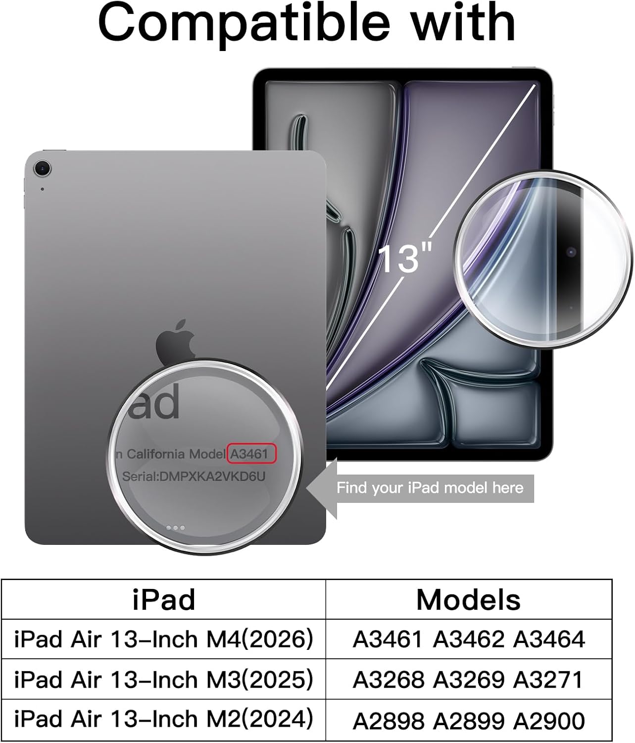 Thumbnail 1 de JETech Jetech Screen Protector for iPad Air 13-inch M4/M3/M2 (9H tempered glass) – 2-pack