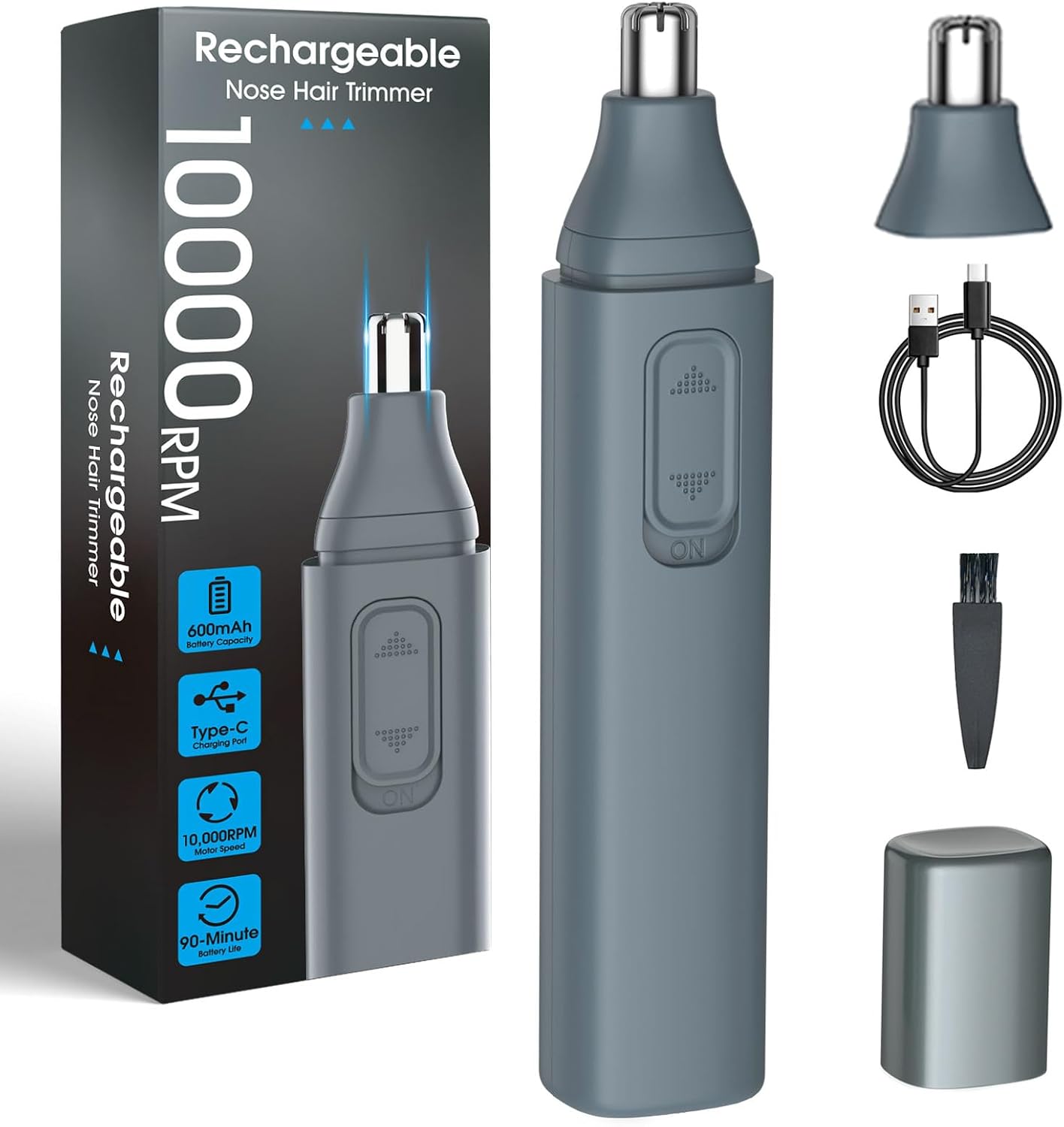 Detalle de JISHO Ear & Nose Hair Trimmer 10000 RPM