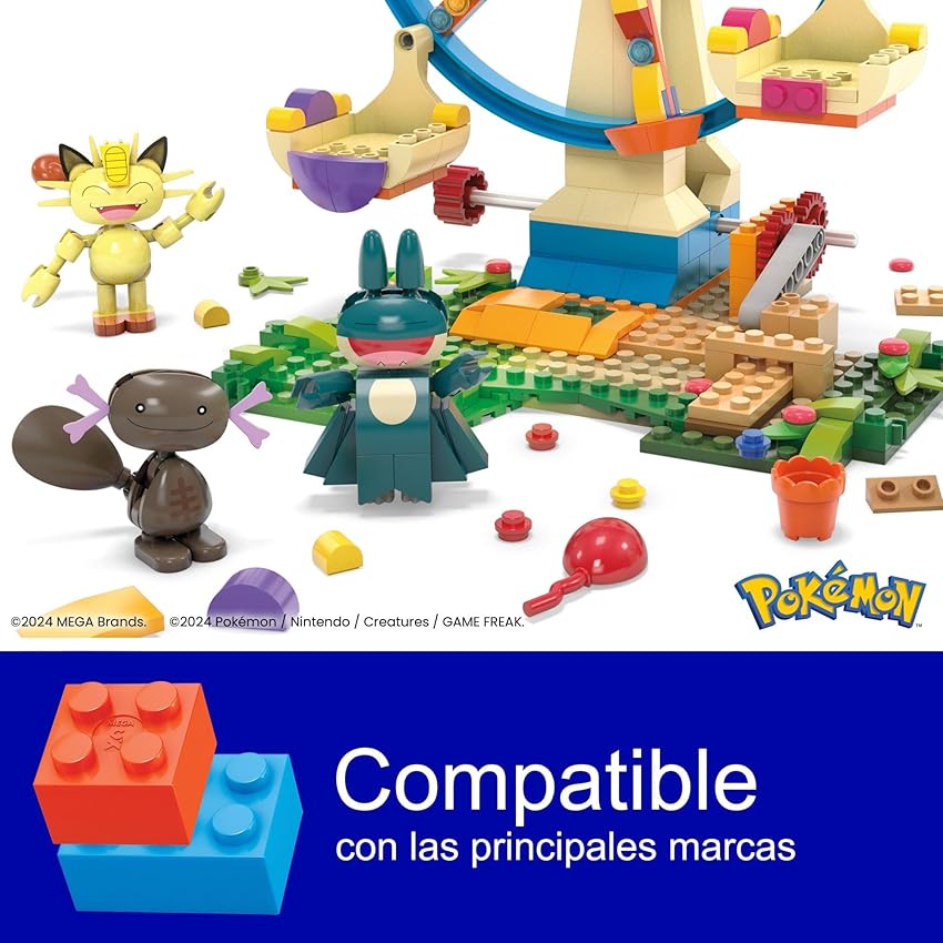 Thumbnail 3 de MEGA Pokémon Diversión noria HXF80, 393 piezas