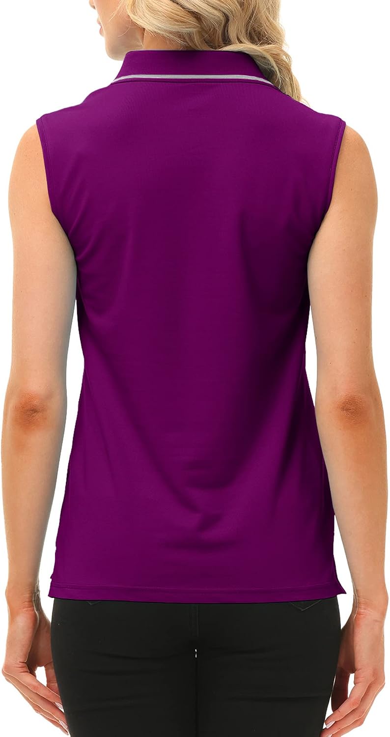 Detalle de MoFiz polo femme sans manches respirant pour sport, travail et loisirs