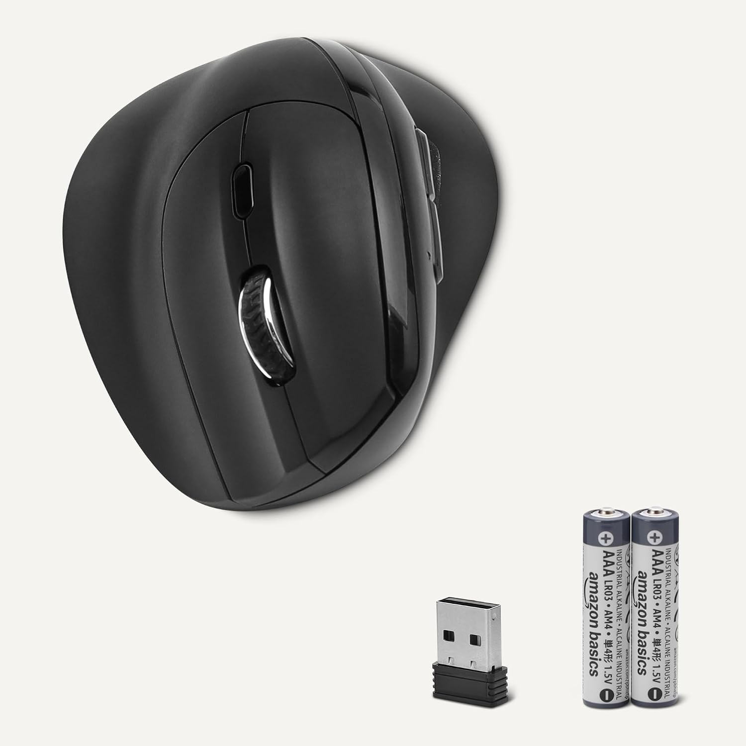 Thumbnail 5 de Amazonベーシック HM8833 縦型ワイヤレスマウス 6ボタン・右利き用・DPI調整対応