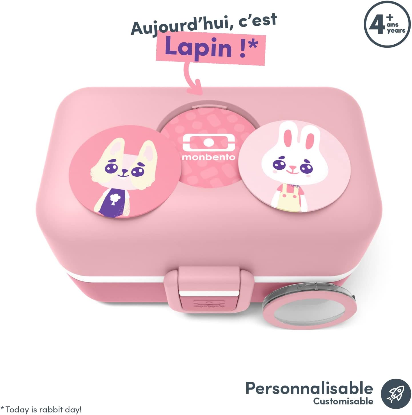 Thumbnail 2 de Monbento MB Tresor Infinity Enfant – Lunch Box rose Blush 0,8 L, 3 compartiments