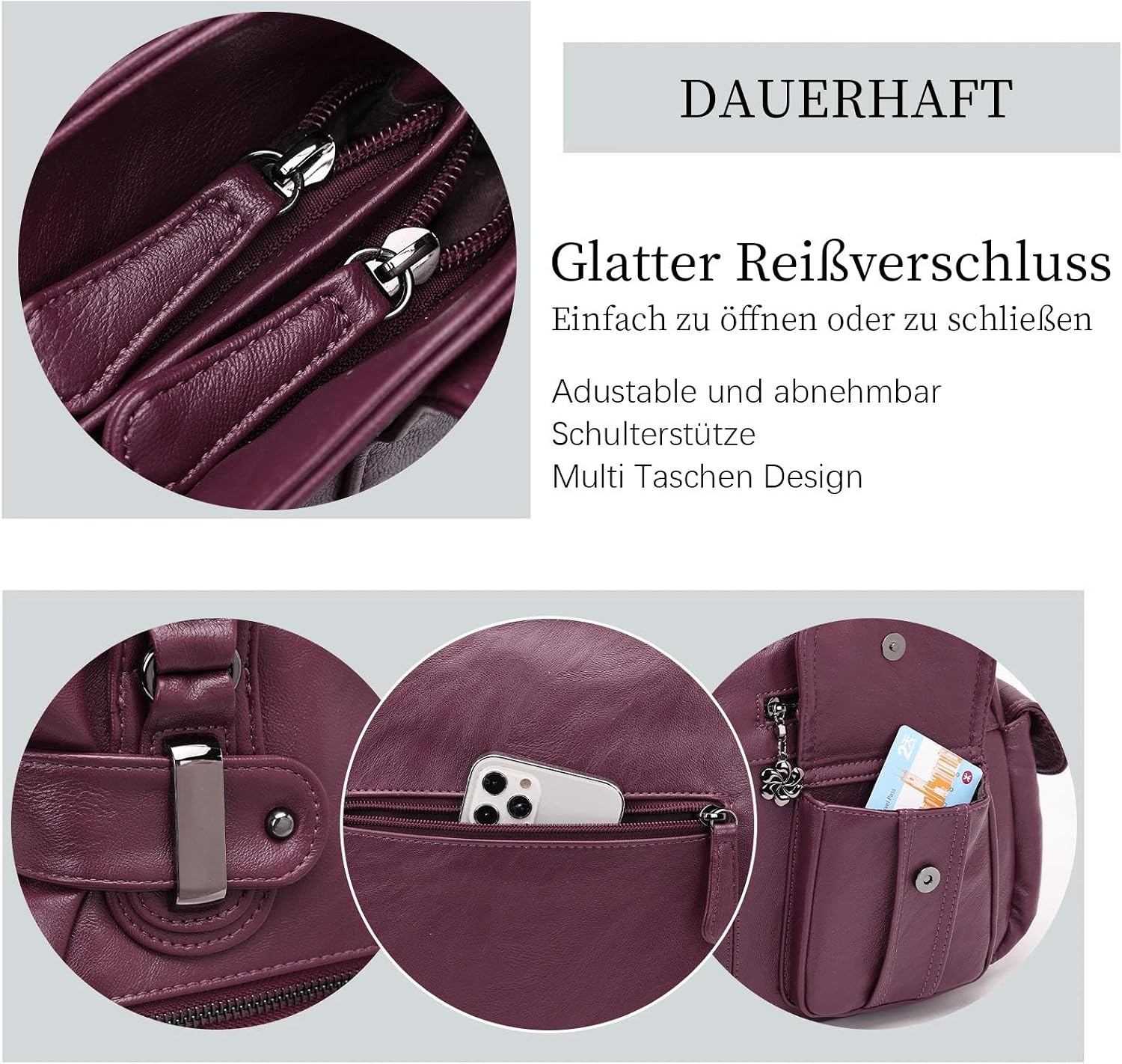 Detalle 1 de Damen Umhängetasche KL928 mit 4.72 Zoll Breite