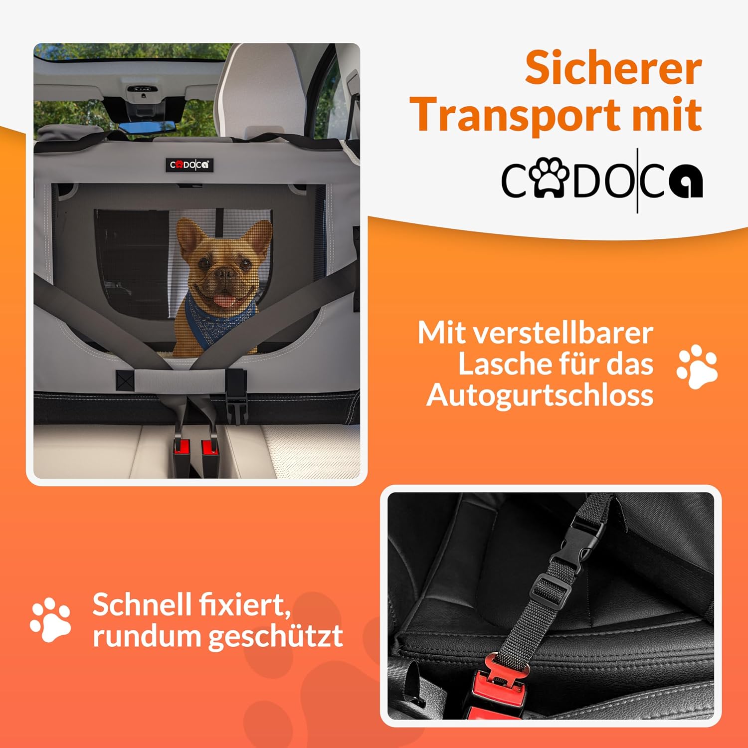 Thumbnail 1 de CADOCAŽ Transportín plegable para mascotas XXXL 101x70x70 cm