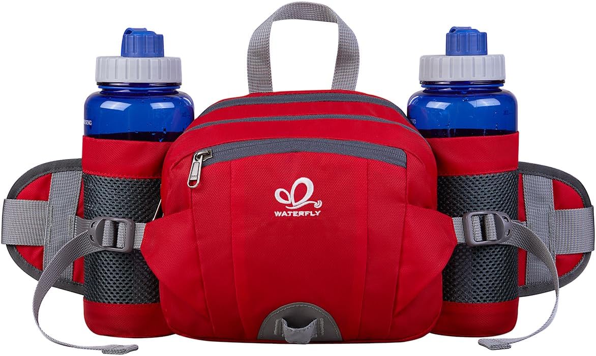 Detalle 2 de Waterfly Hiking Waist Pack Bum Bag with Bottle Holder: a versatile travel-ready waist bag