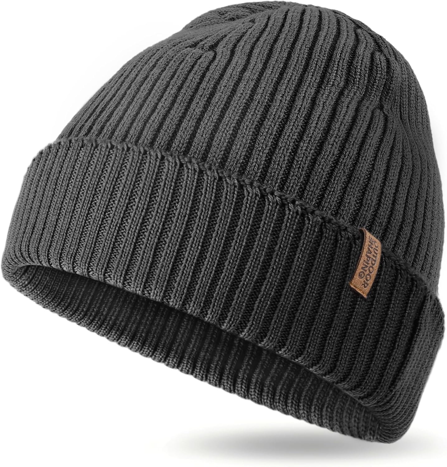 Detalle de OUTDOOR SHAPING Merino Wool Beanie — Unisex Knit Hat 🧣