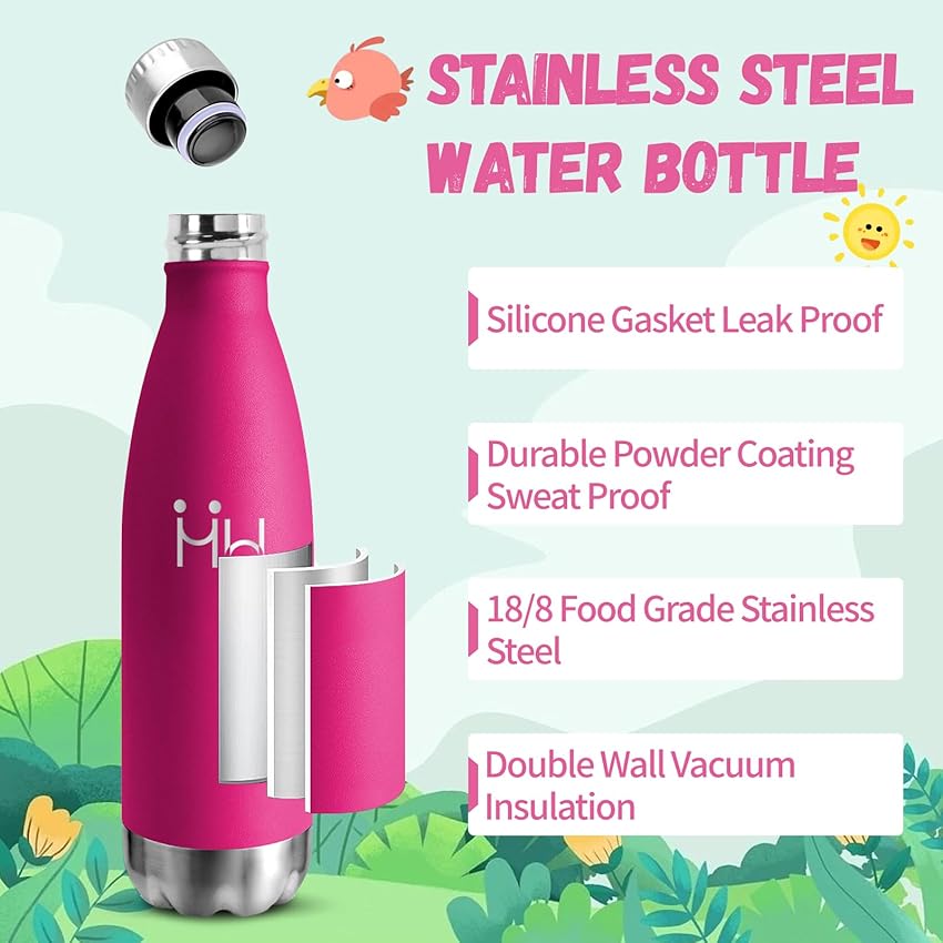 Thumbnail 1 de HoneyHolly Botella Térmica 500ML 🍶 Duradera, Aislamiento, Sin Fugas