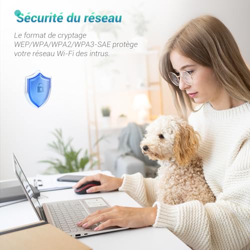 Detalle 2 de Clé WiFi 6 STAPERFO AX900 Mbps – Adaptateur USB double bande pour PC
