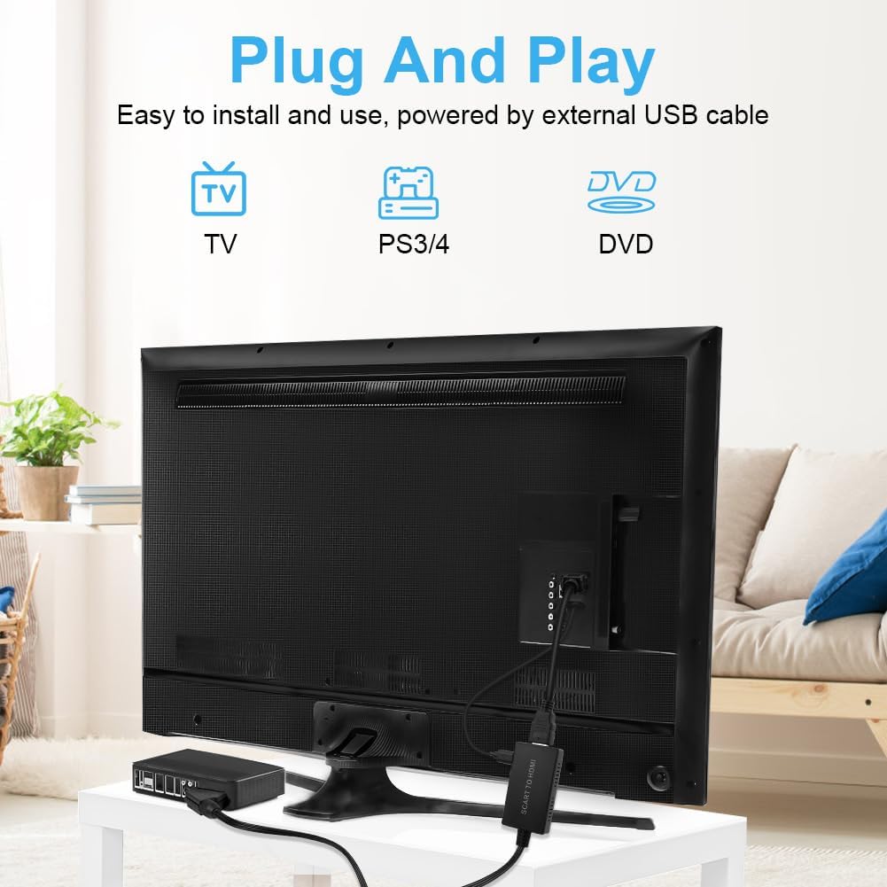 Thumbnail 5 de AXFEE Scart to HDMI High Definition Converter