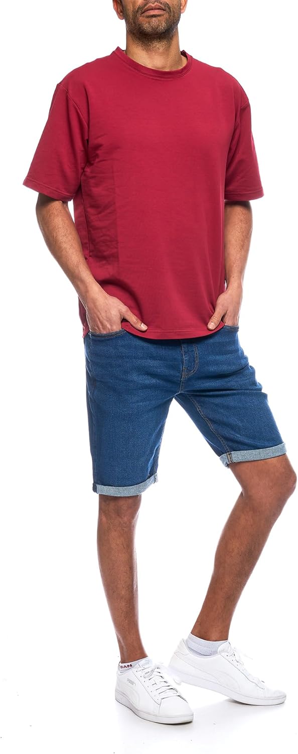 Thumbnail 5 de Jeel Herren Kurze Jeans-Shorts Slim-Fit im 5-Pocket-Style (Basic Washed)