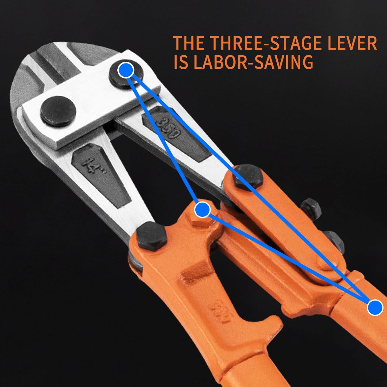 Thumbnail 3 de Meccion 14” Heavy Duty Bolt Cutter: Rugged, Pro-Grade Tool for Fencing, Chains and Locks