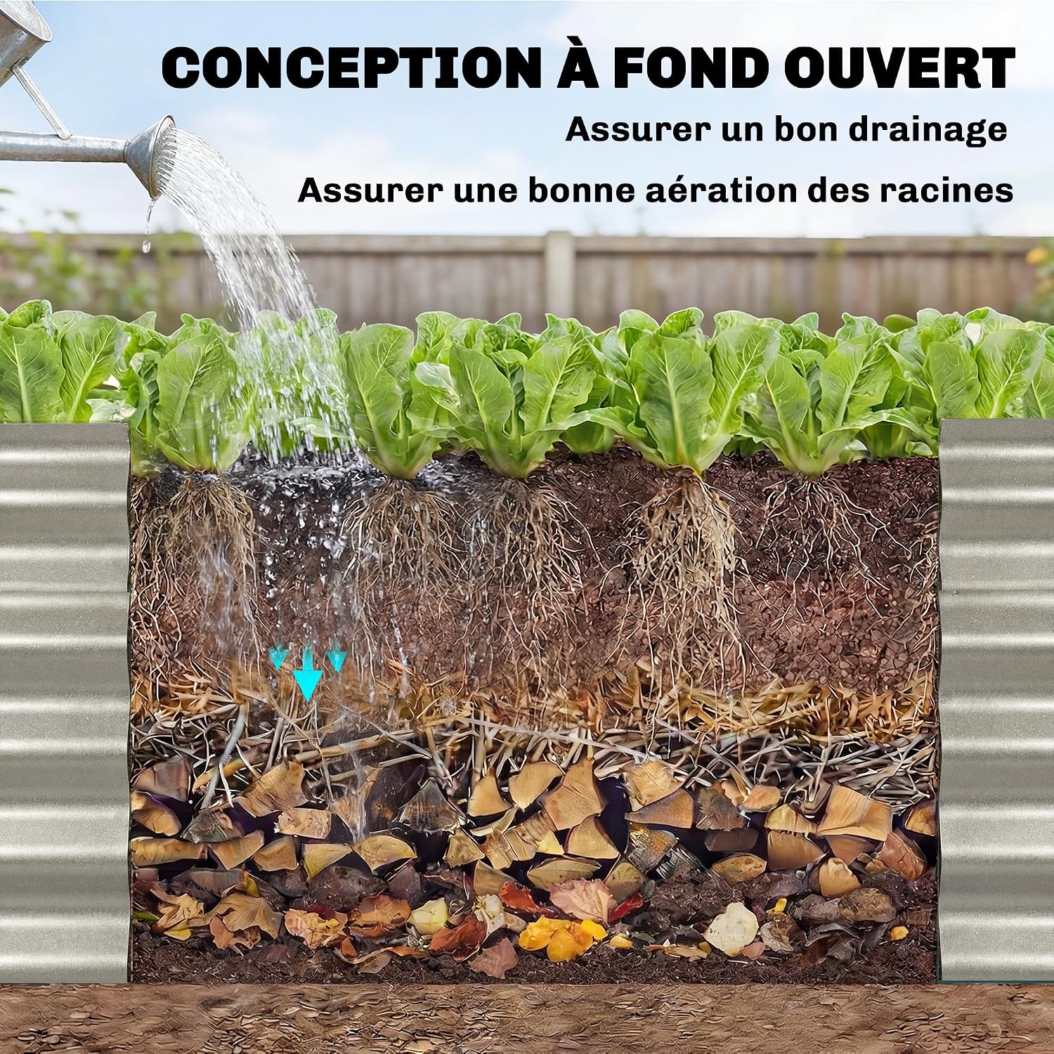Thumbnail 4 de Outsunny Carré potager 240 x 40 cm