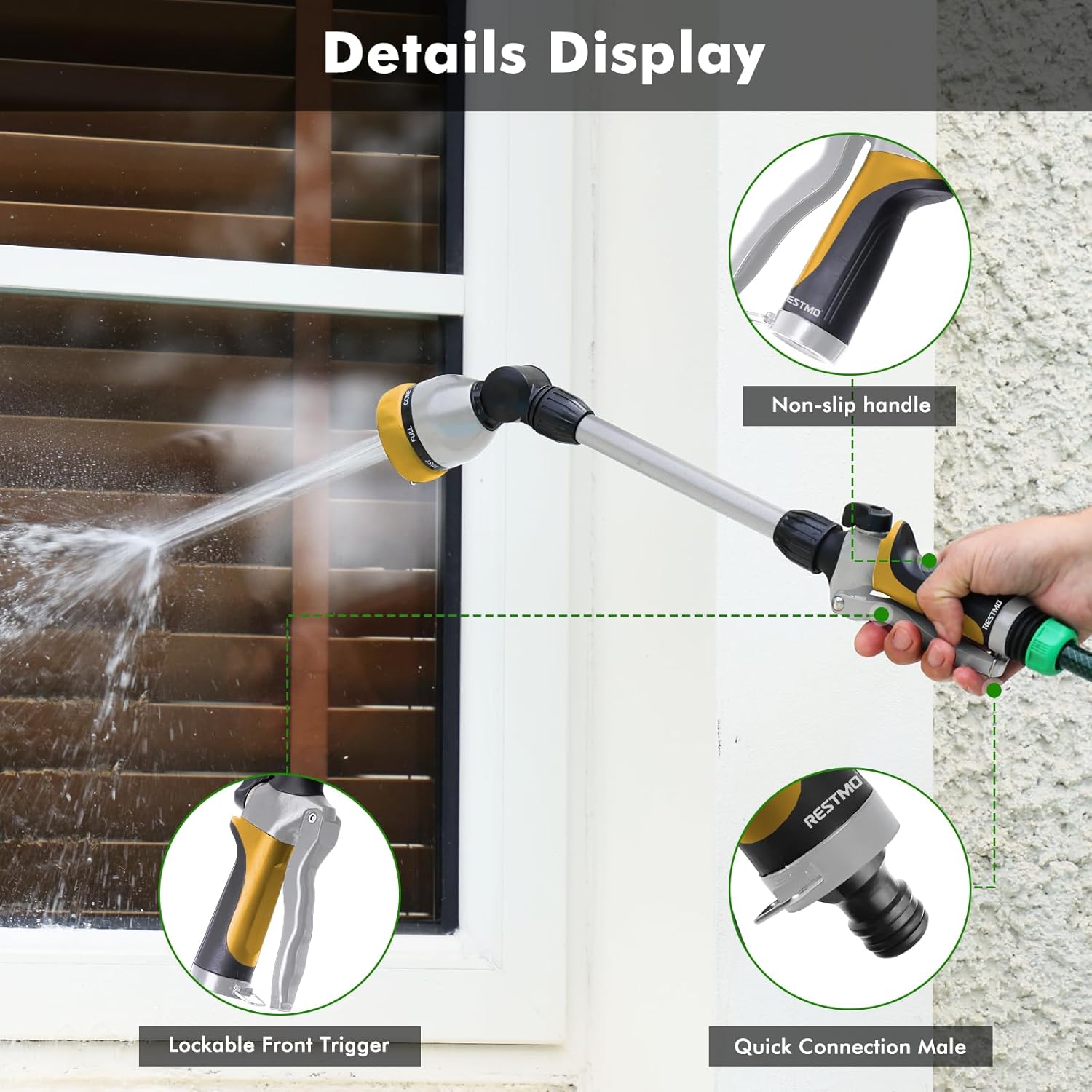 Thumbnail 5 de RESTMO 48cm Watering Lance with 7 Sprays