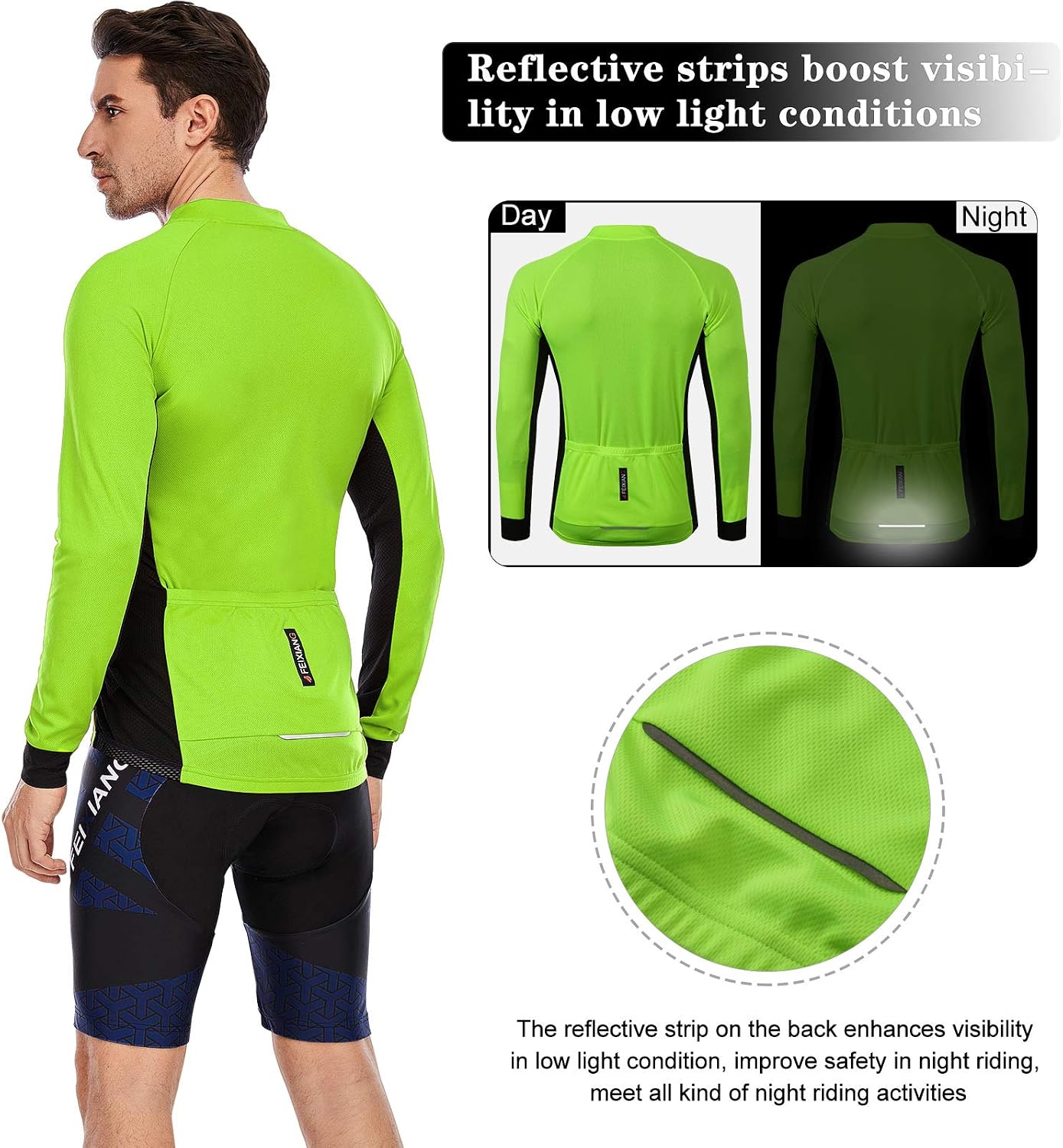 Detalle 2 de MEETWEE Magliette ciclismo uomo maglia MTB