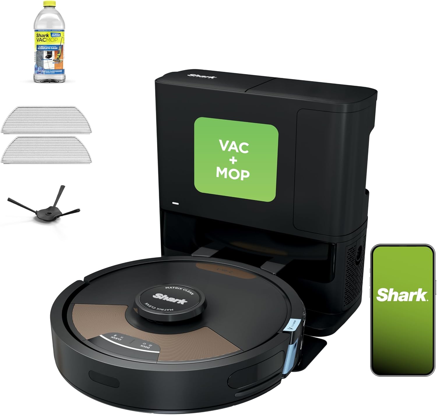 Detalle de Shark Matrix Plus 2in1 Robot Vacuum & Mop with Sonic Mopping, Matrix Clean, and Self-Empty Base (AV2613WA)