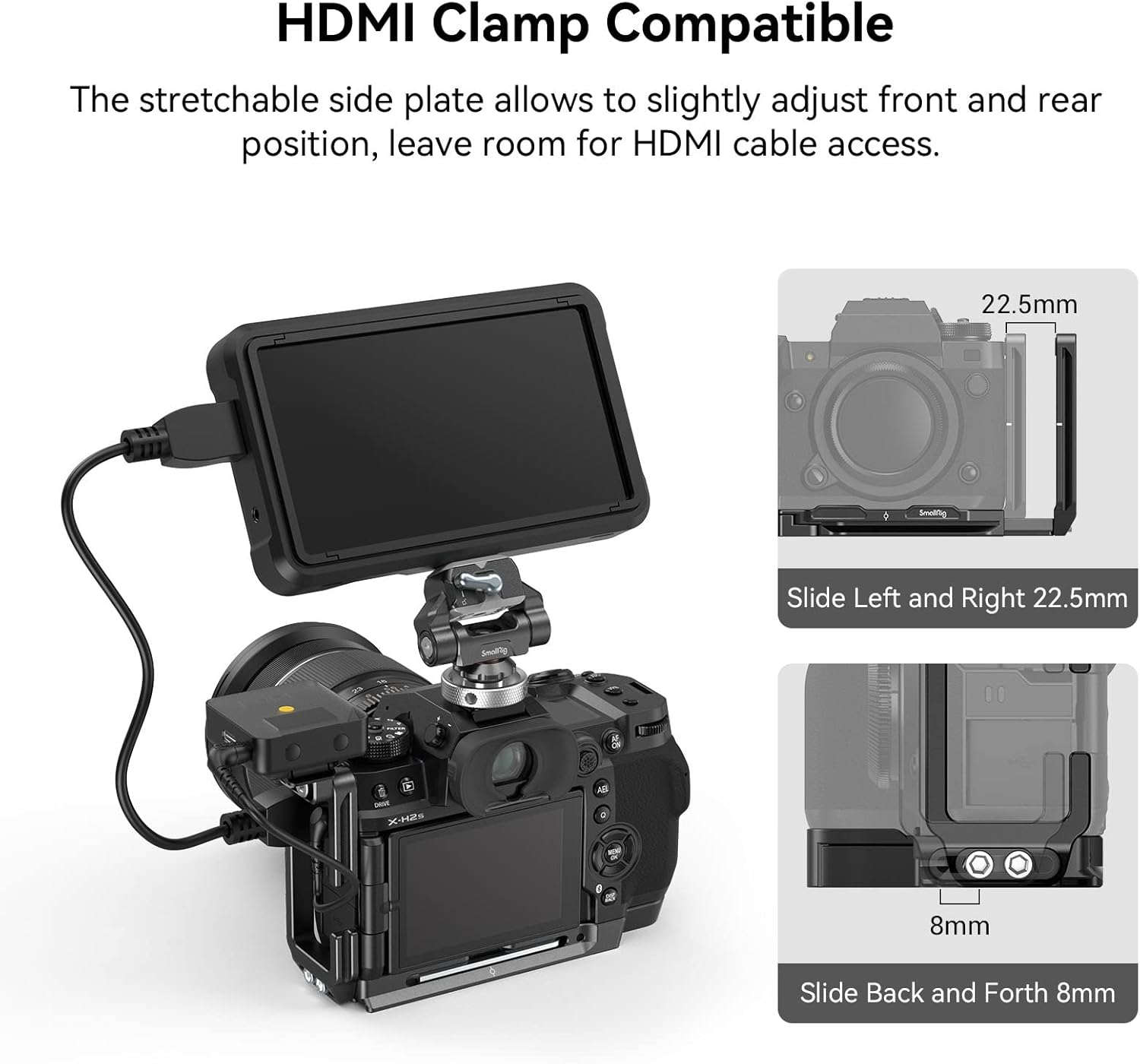 Thumbnail 4 de SMALLRIG X-H2 L Bracket Fujifilm X-H2