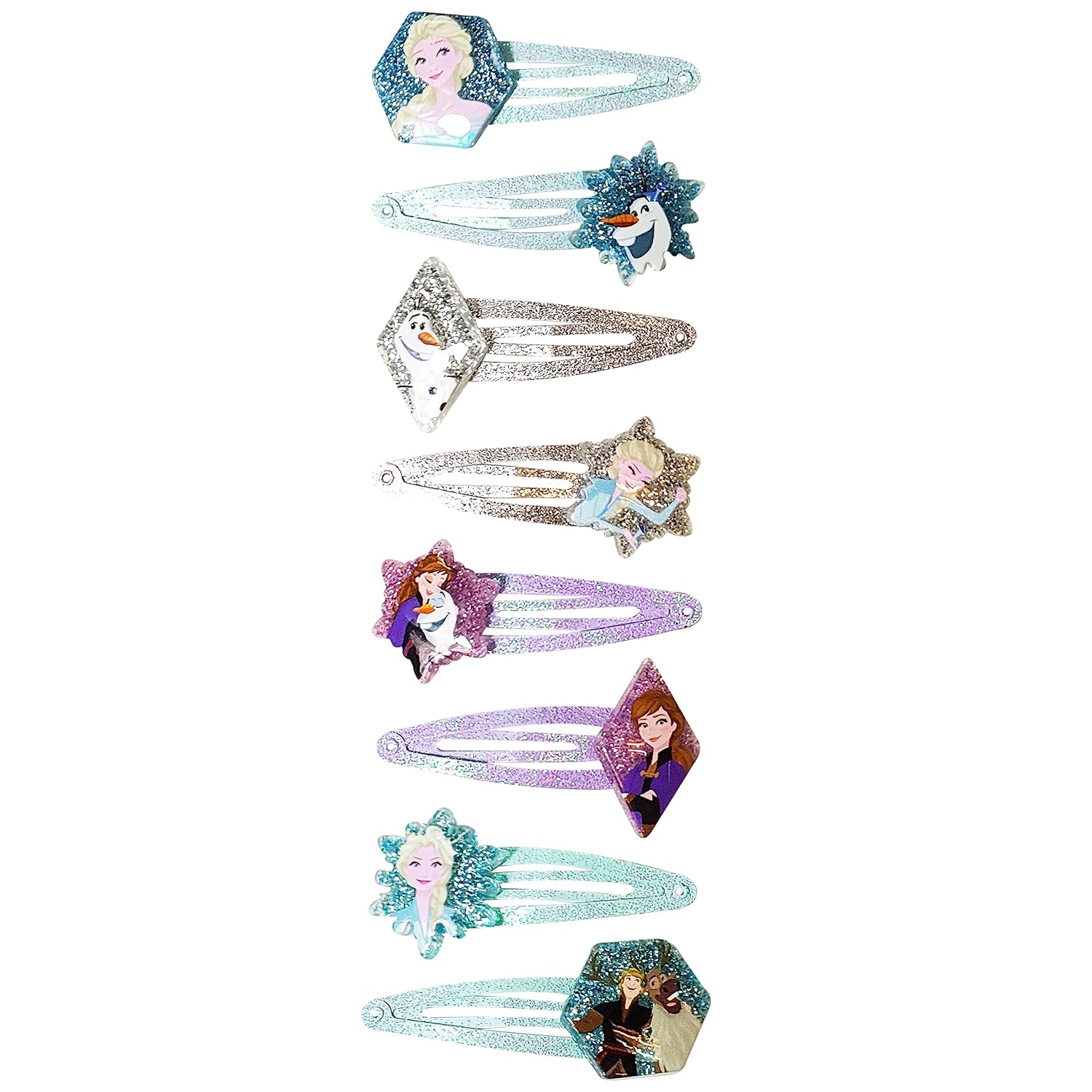 Detalle 2 de Disney Frozen Kids Hair Clips 8 Pack 🎀