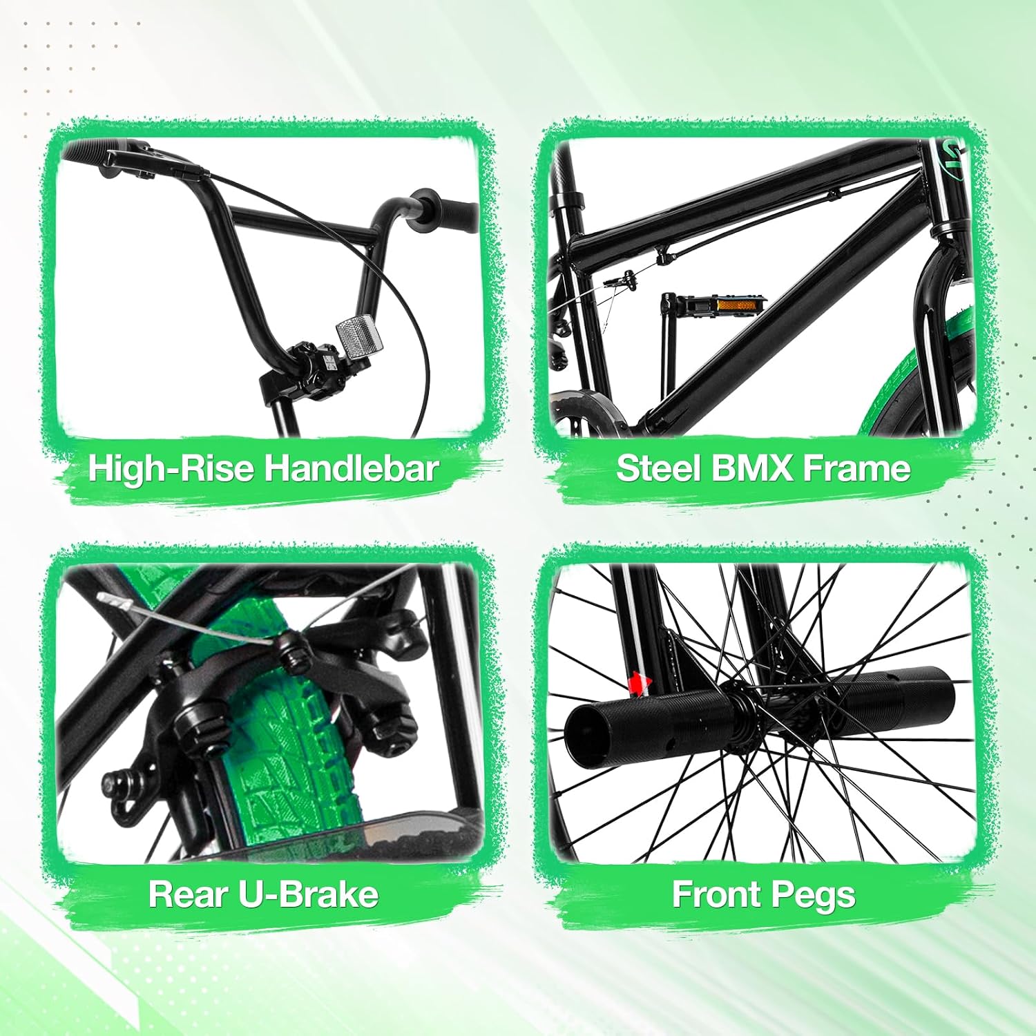 Detalle 2 de StarterRide 20 BMX Bike, 20-Inch Wheels, Steel Frame, Single Speed