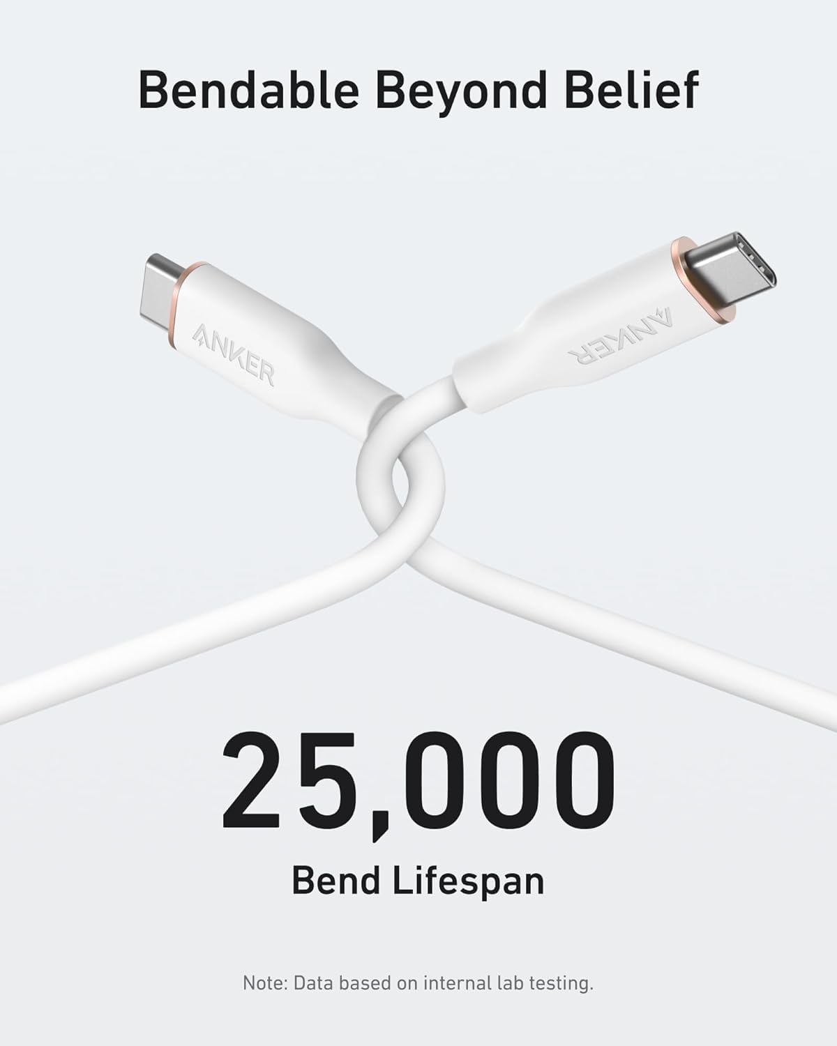 Detalle de Anker 240W USB‑C to USB‑C 1.8m cable