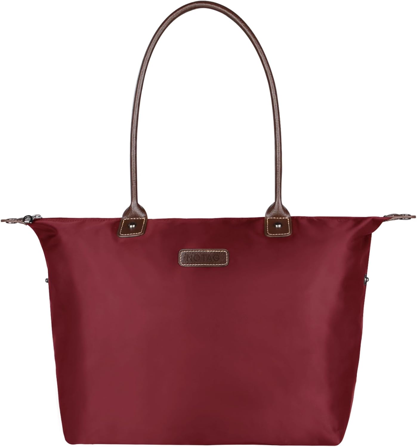 Detalle de NOTAG Foldable Tote Bag for Women – Waterproof Nylon Travel & Everyday Handbag