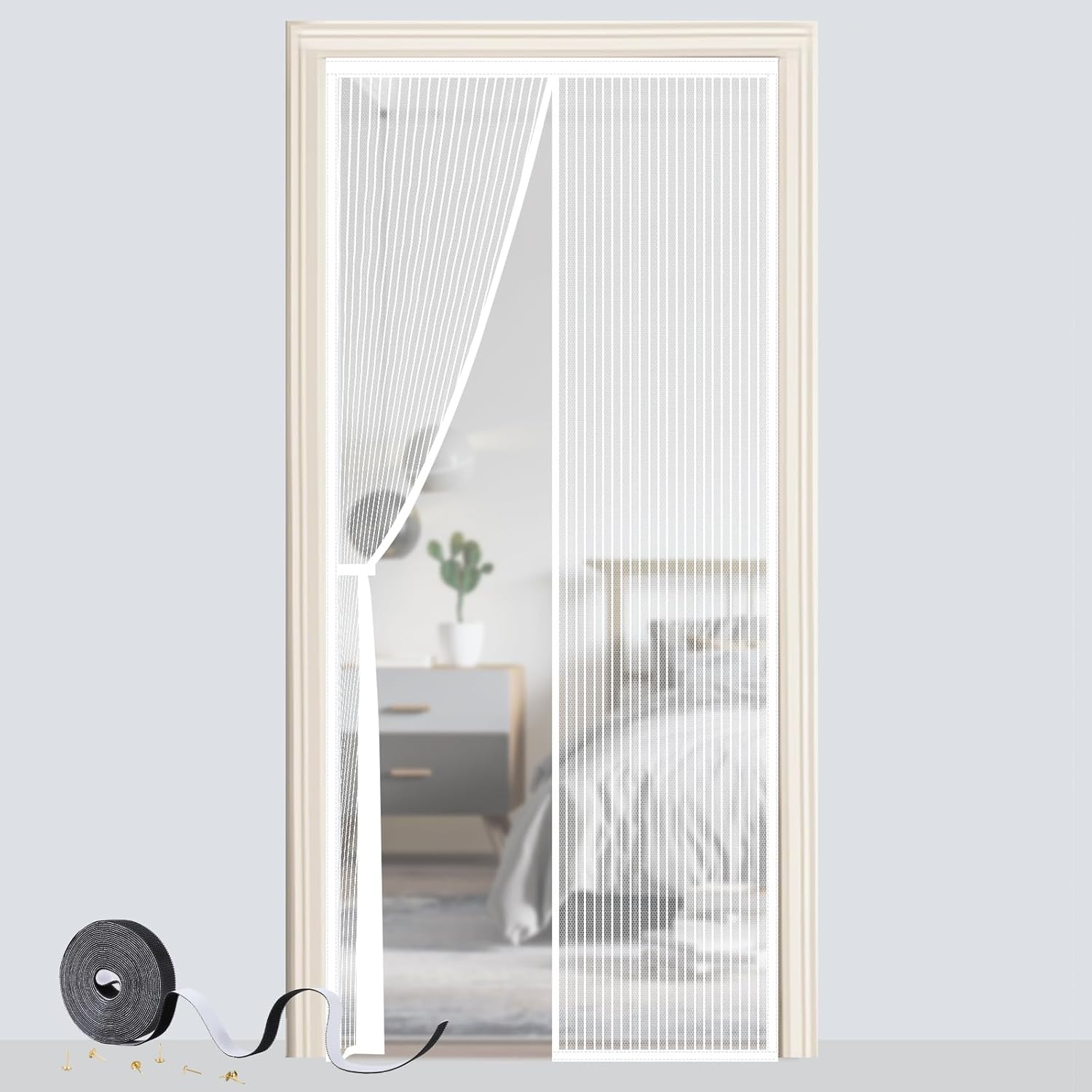 Detalle de Magnetic Door Screen 80 x 200 cm