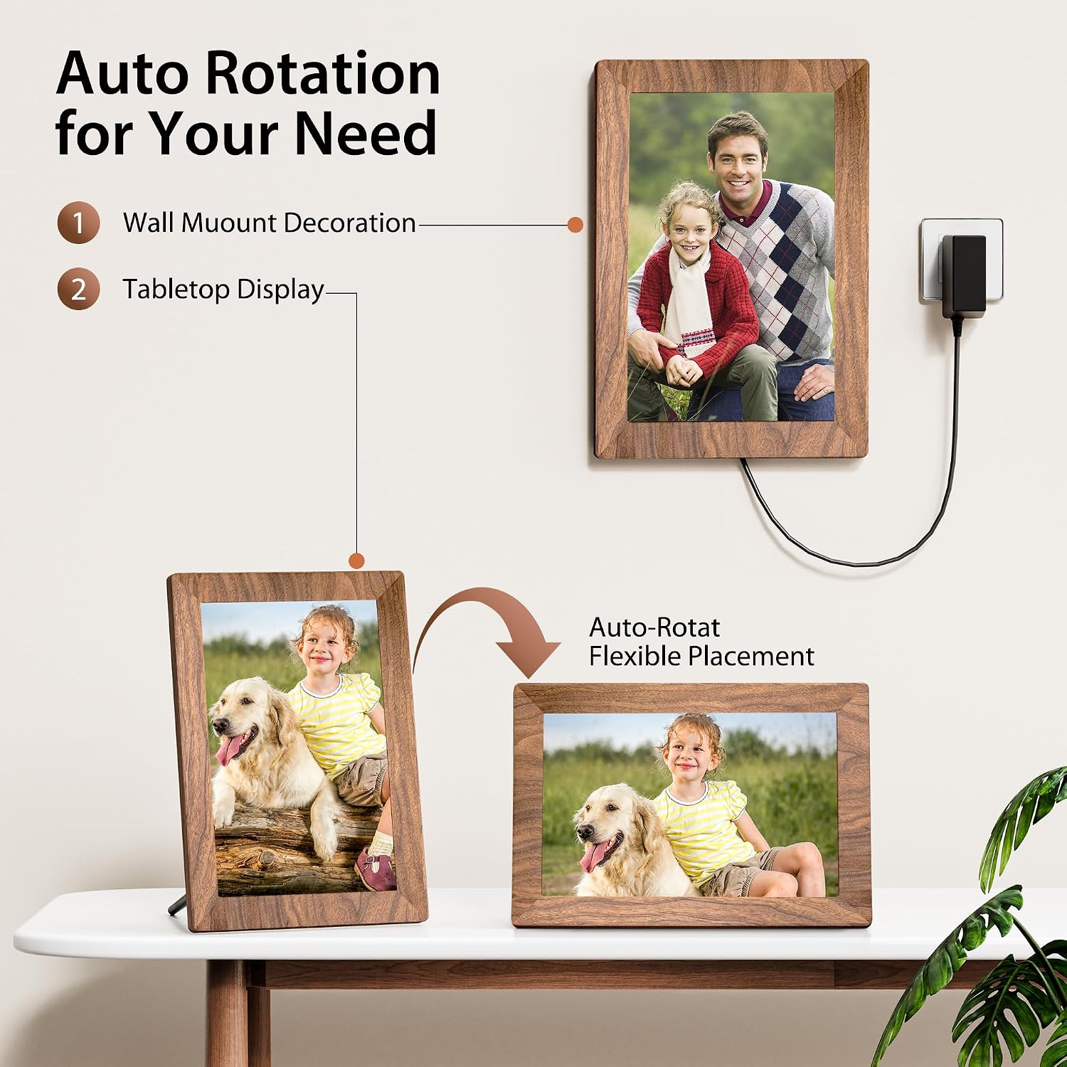 Thumbnail 6 de Frameo 10.1 inch WiFi Digital Photo Frame with 32GB and HD IPS Touchscreen