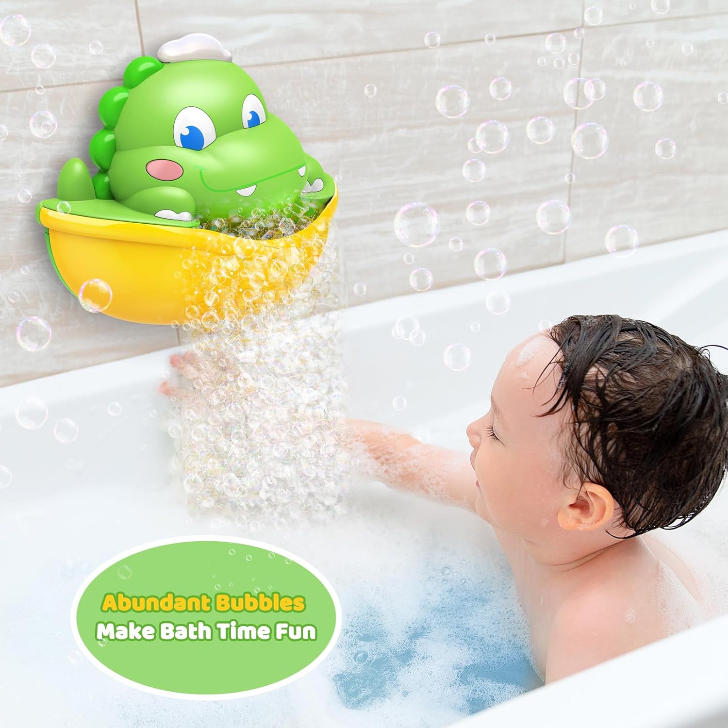 Thumbnail 5 de Adeokay Machine à bulles dinosaures pour le bain (1-4 ans)