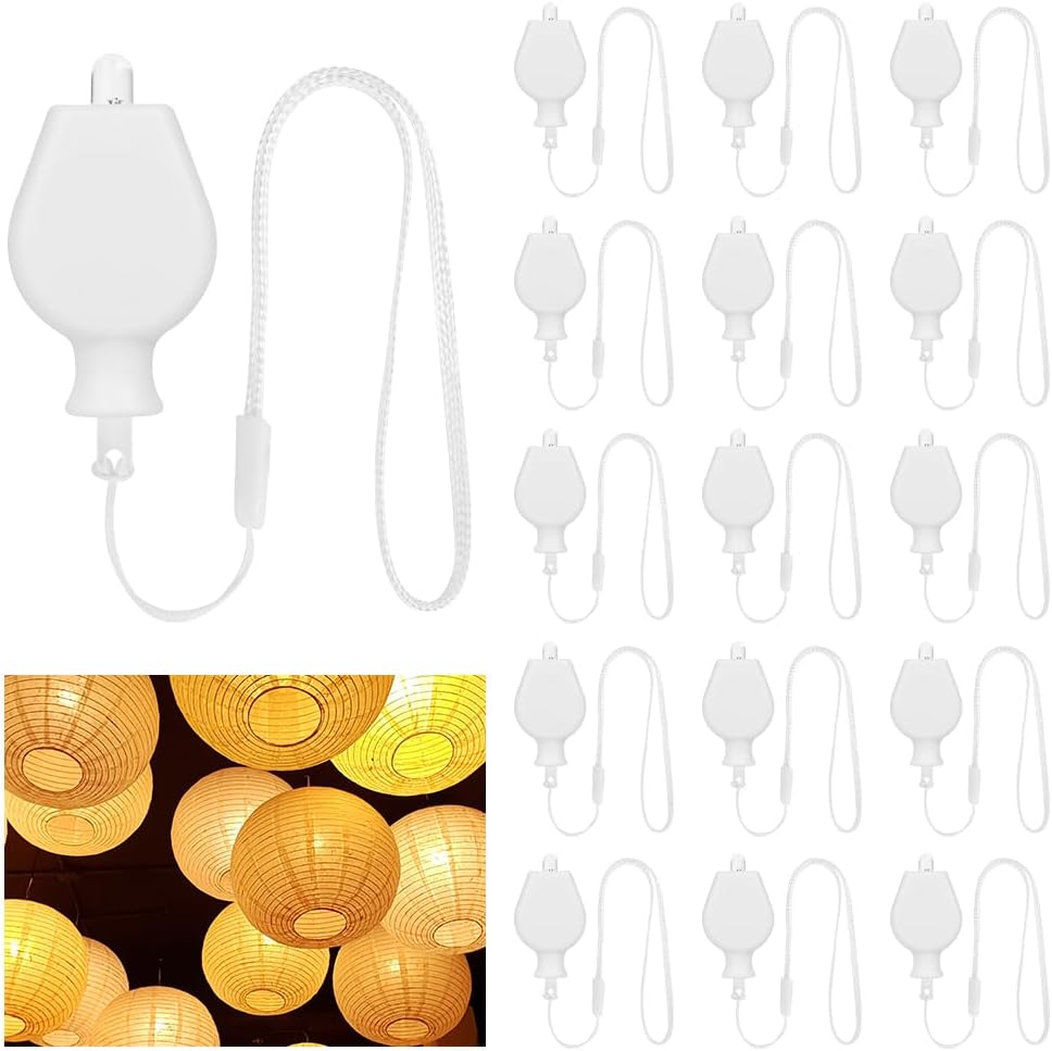 Detalle de AUAUY mini lampki LED, 15 szt., ciepła biel, na baterie do dekoracji