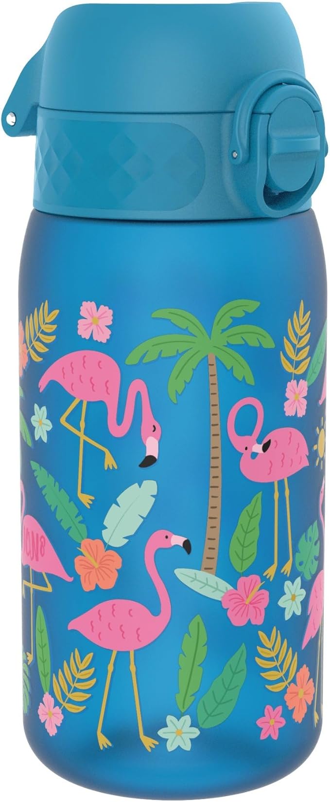 Detalle de ion8 Botella Infantil 350ml 🦩 Sin BPA, Segura y Fácil de Limpiar