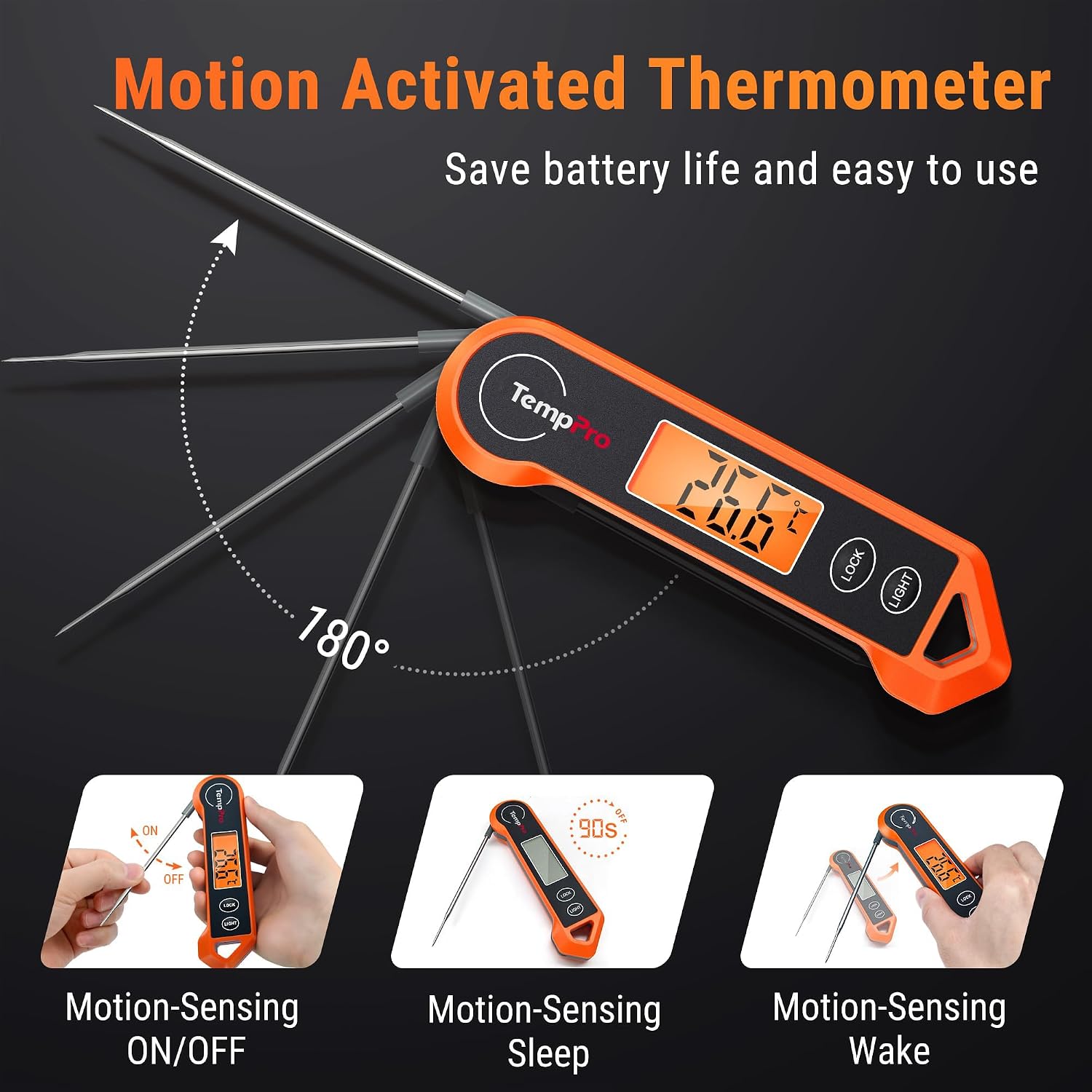 Detalle de TempPro TP19H Digital Meat Thermometer: Reliable, Fast and Waterproof
