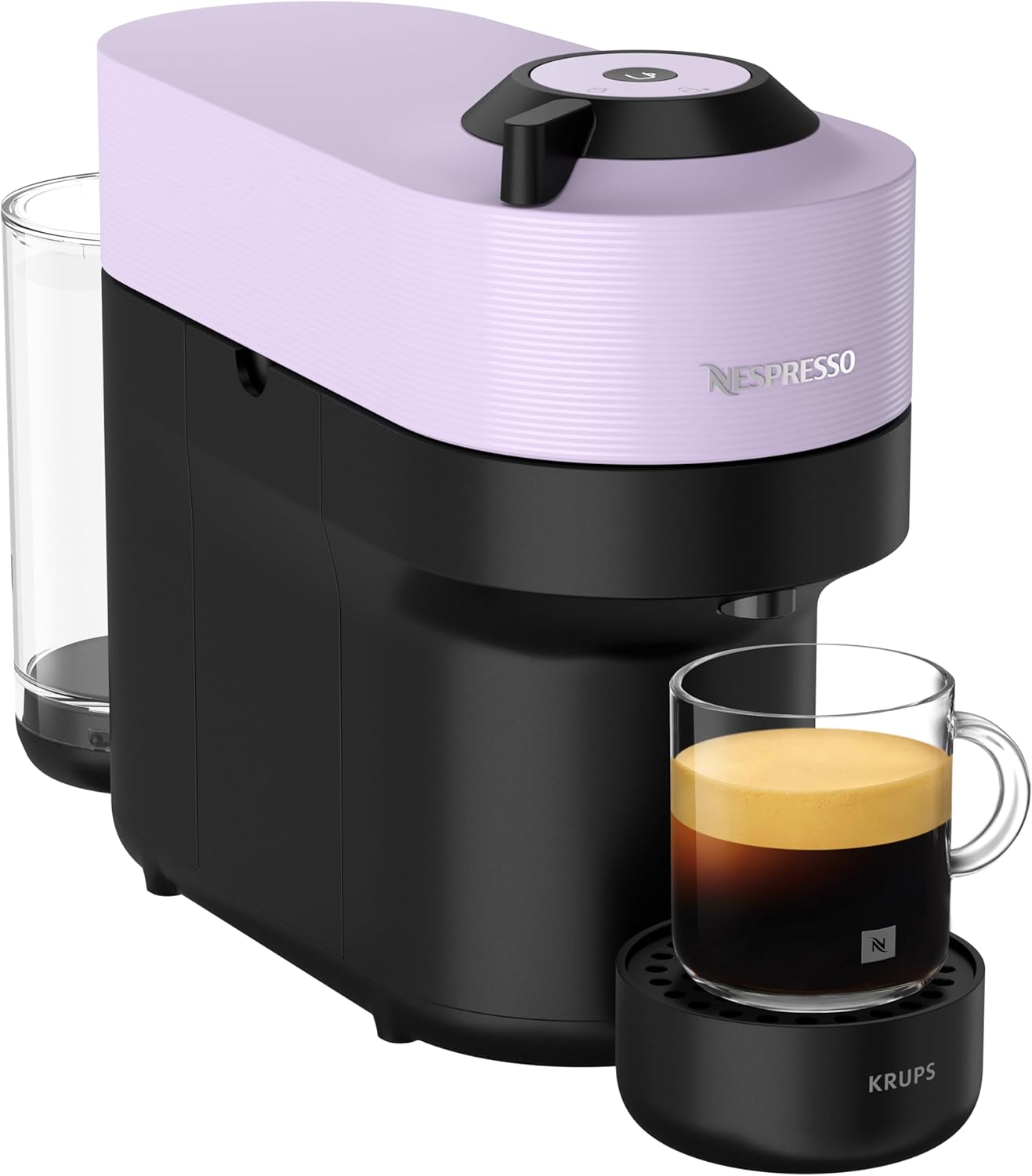 Detalle de Nespresso Vertuo Pop Coffee Pod Machine by Krups XN9206G0 (Lilac) – Starter Set Included