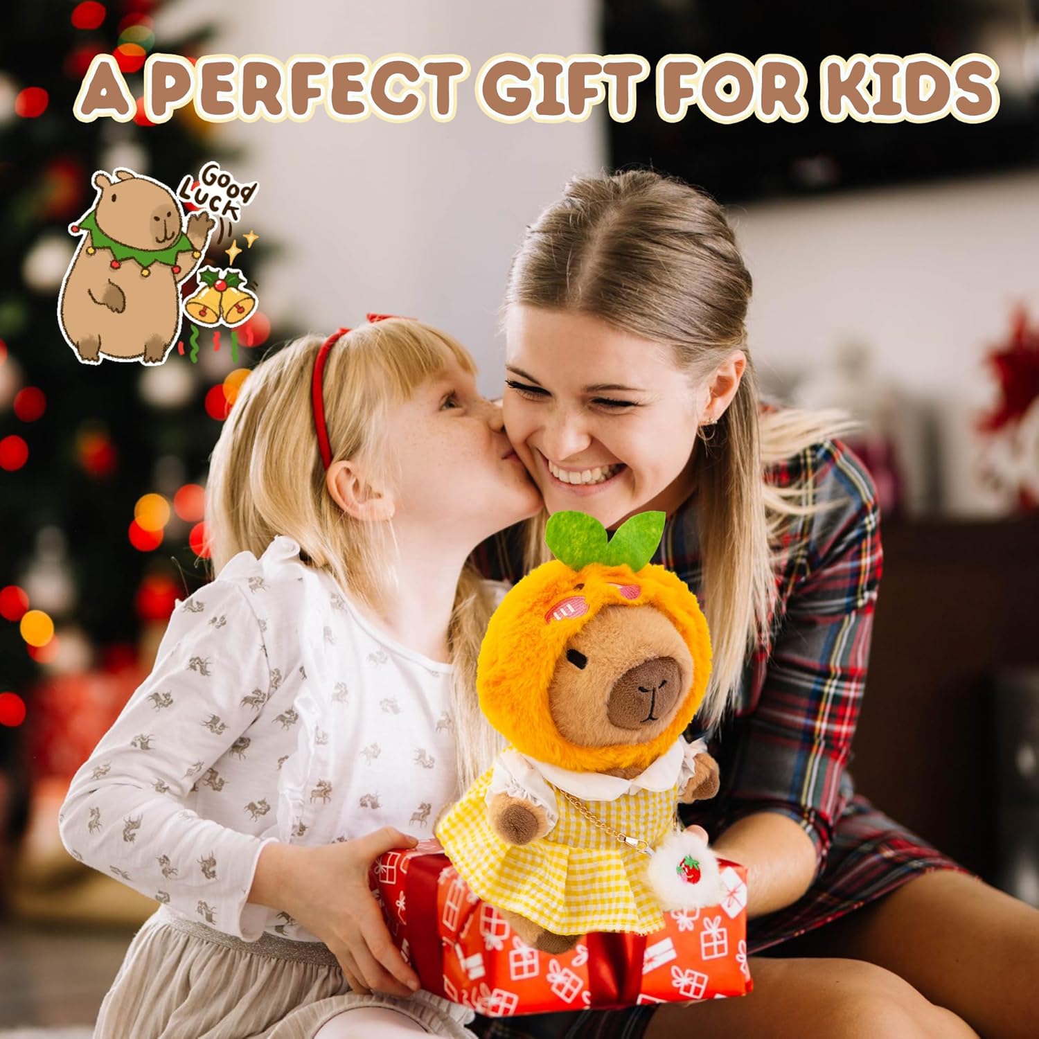 Thumbnail 6 de WAKSUN Capybara Plush 10-Piece Set (10.2 in) With 9 Clothes & Accessories