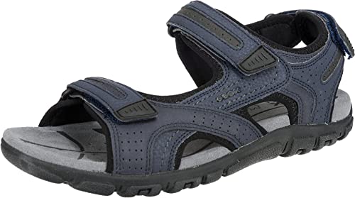 Detalle de Geox Uomo Sandal Strada D – Sandali da uomo, Blu Grigio Navy, 42 EU