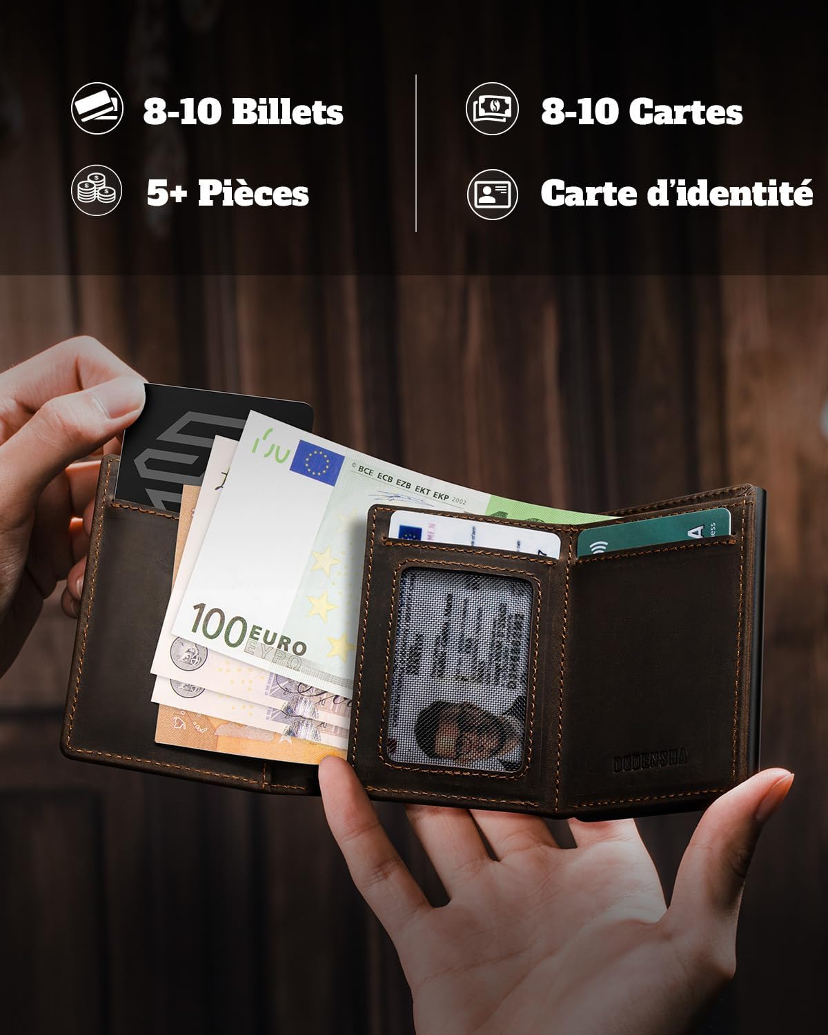 Detalle 2 de DODENSHA MagSnap Geldbörse 10+ Münzen 👛