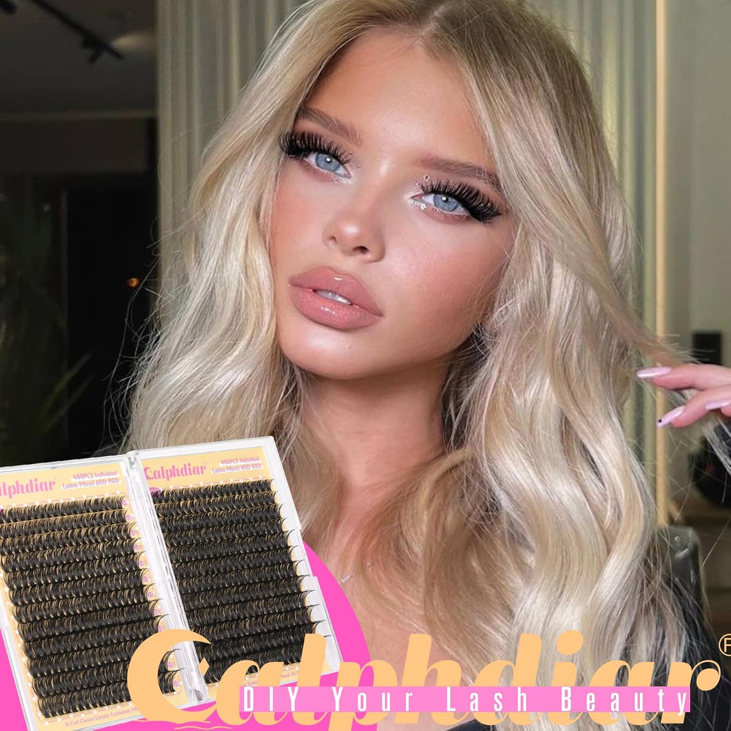 Thumbnail 6 de calphdiar Lashes Clusters 60D+80D Thick Eyelash Clusters – 480Pcs Wispy DIY Extensions