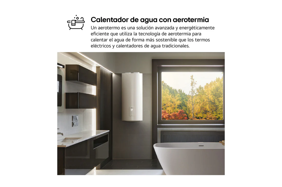 Detalle 1 de LG Aerotermo Aqua Therma R290 100ℓ