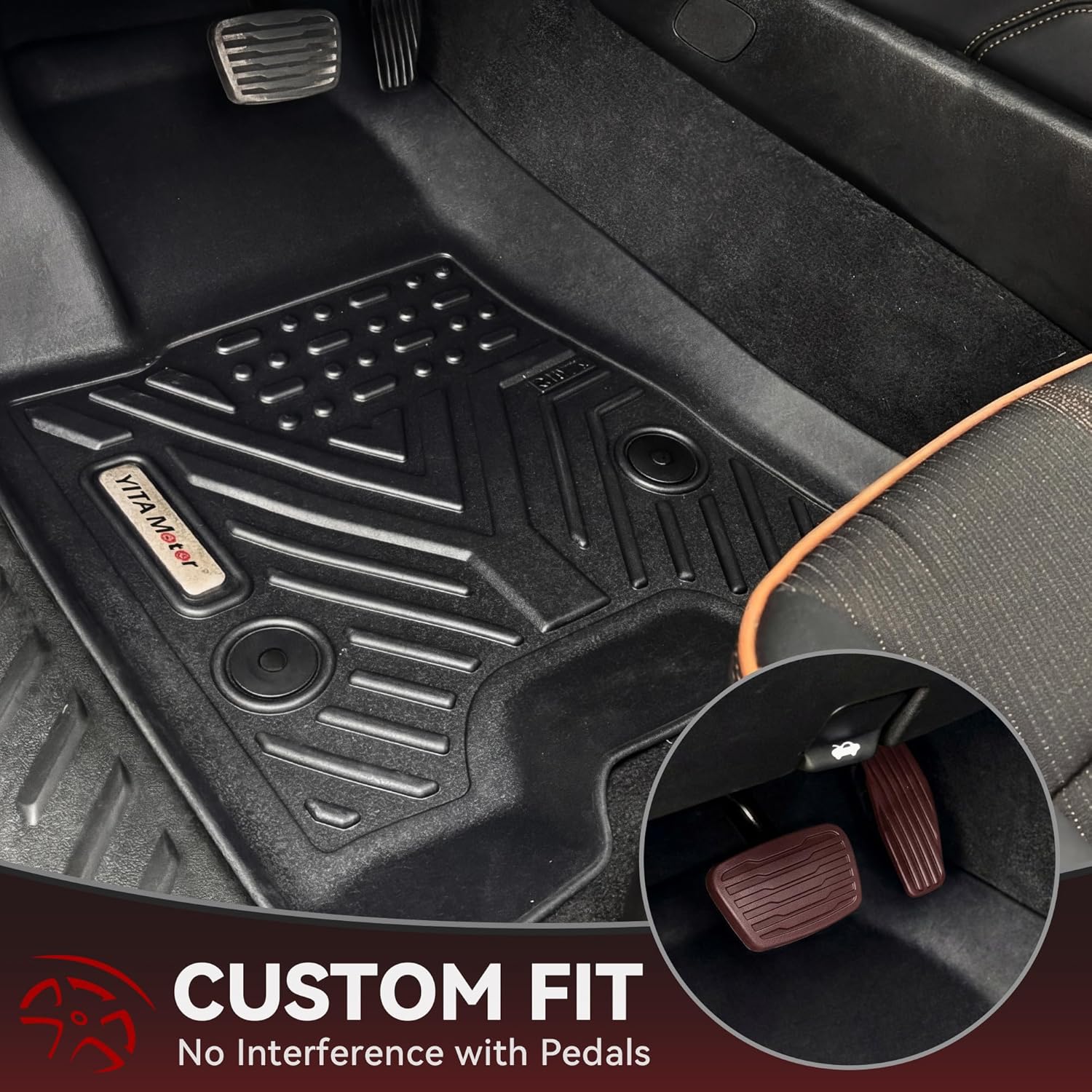 Thumbnail 1 de YITAMOTOR Custom Fit All Weather Floor Mats for Chevy Colorado & GMC Canyon Crew Cab (2023–2026)
