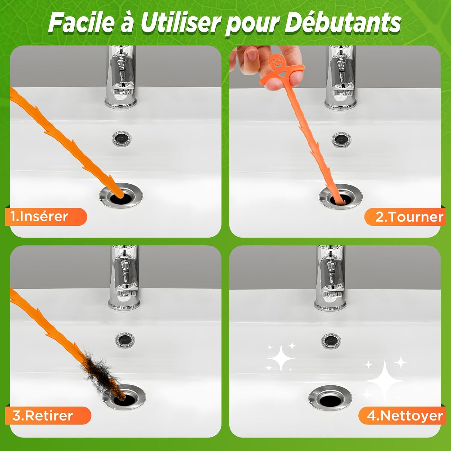 Detalle de Forlivese Furet Déboucheur Canalisation – Lot de 5, 53 cm