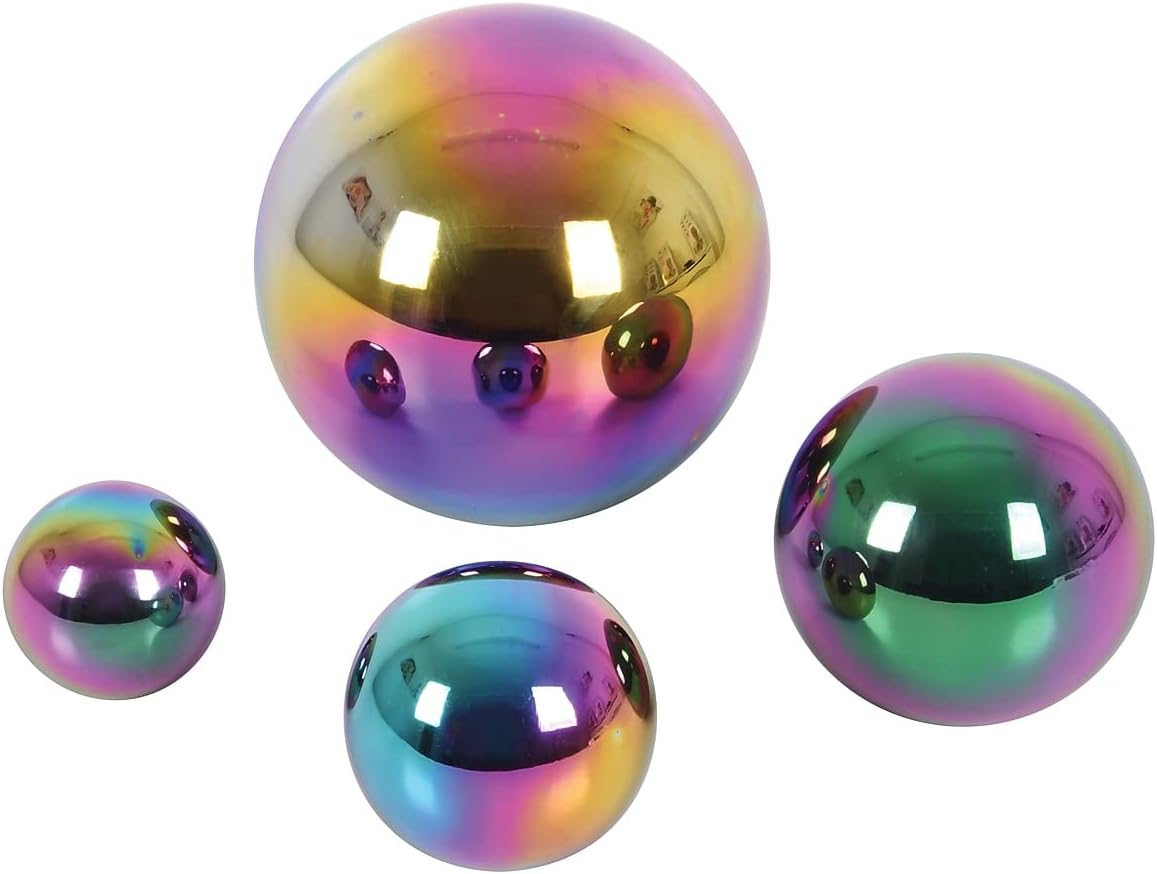 Detalle de TickiT 72221 sensoriska spegelbollar, 4-pack i rostfritt stål