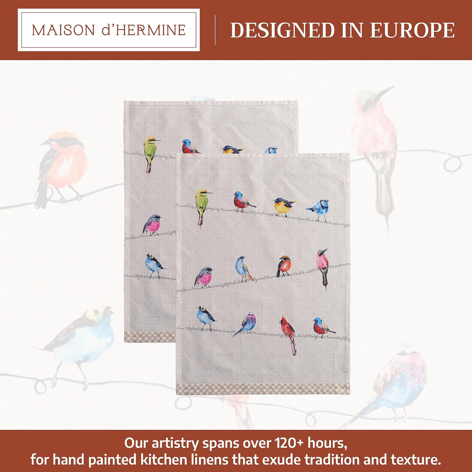 Thumbnail 1 de Maison d' Hermine Kitchen Towels 27.5x20 in