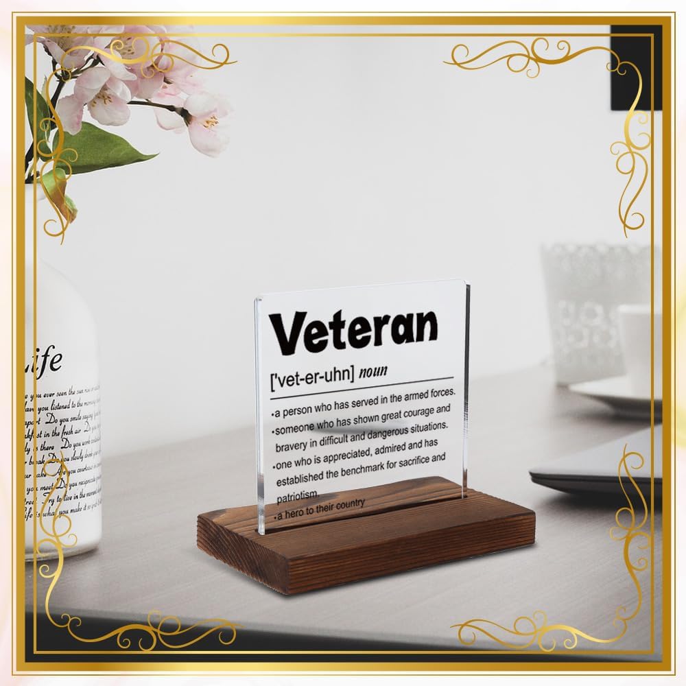 Detalle 2 de Acrylic Veteran Plaque 4-inch x 4-inch