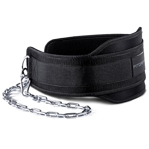 Detalle de Fitgriff ceinture de musculation lestée à double couche, chaîne en acier de 96 cm