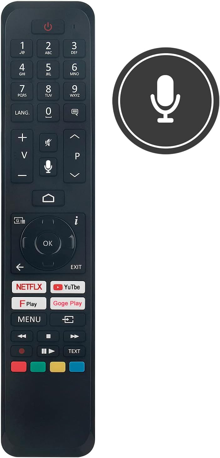 Detalle de RC45161 Replacement Remote for JVC, Panasonic, Toshiba and Hitachi Android TVs
