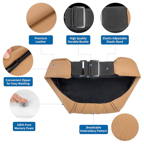 Detalle 2 de Oreiller de nuque Dapucarin mousse mémoire de forme, 2 pièces