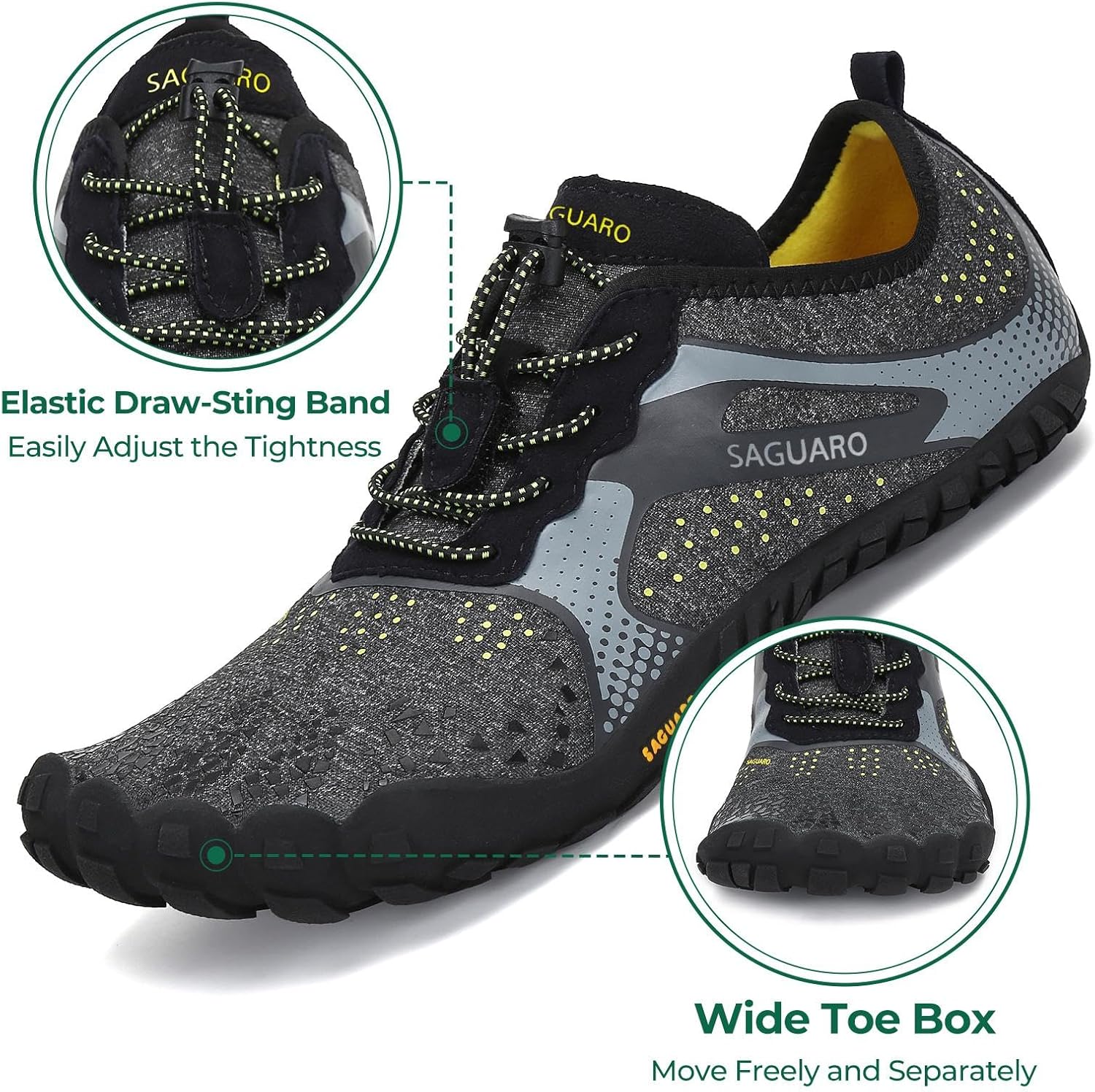Thumbnail 1 de SAGUARO Homme Femme Chaussure Minimaliste Légère Antidérapante - Trail et Fitness (GR.35-48 EU)