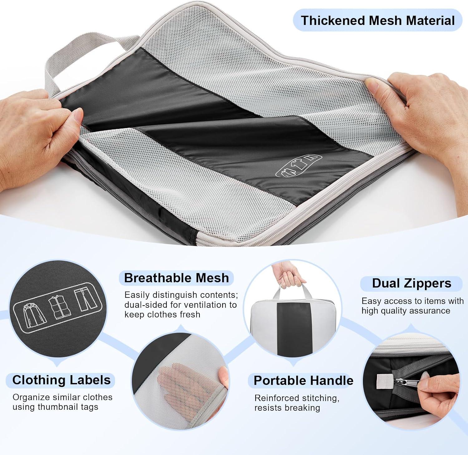 Thumbnail 6 de OlarHike 10-Pack Compression Packing Cubes for Travel
